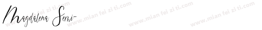 Magdalena Semi字体转换